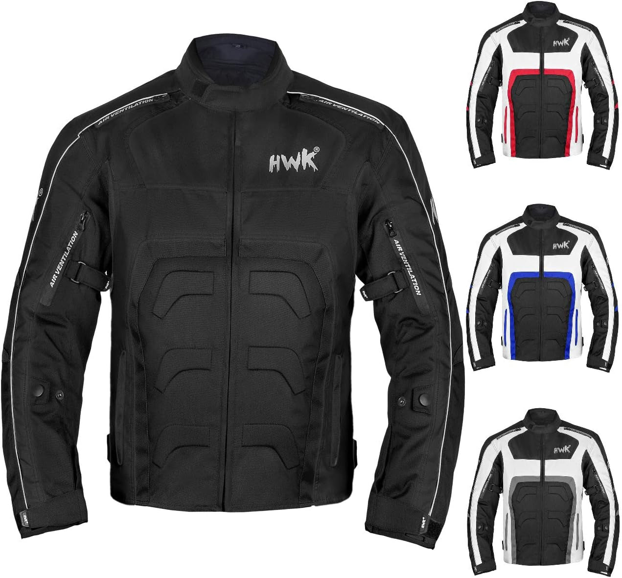 HWK Spyder Men's Motorcycle Jacket - Weather Resistant Cordura Fabric for Ultimate Enduro Motocross Performance