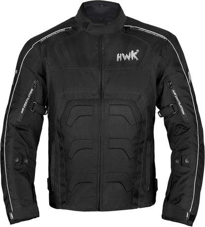 HWK Spyder Men's Motorcycle Jacket - Weather Resistant Cordura Fabric for Ultimate Enduro Motocross Performance